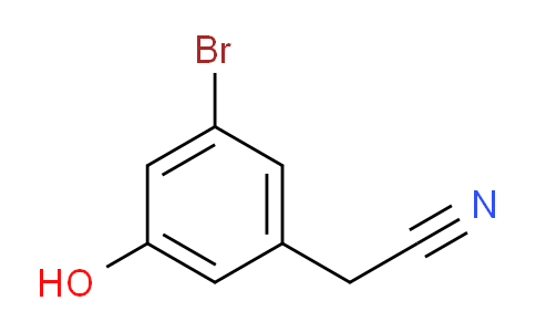 3-bromo-5-hydroxyphenylacetonitrile