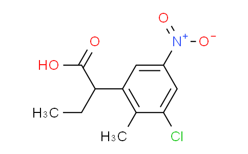 AS09896 | ethyl 3-chloro-2-methyl-5-nitrophenylacetic acid