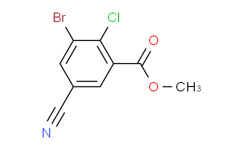 methyl 3-bromo-2-chloro-5-cyanobenzoate