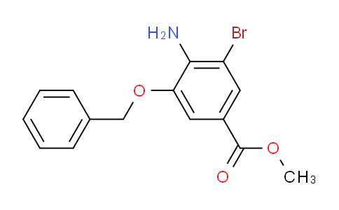 Benzoic acid, 4-amino-3-bromo-5-(phenylmethoxy)-, methyl ester