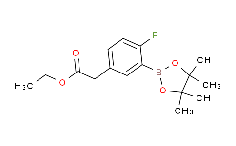 Ethyl 2-(4-fluoro-3-(4,4,5,5-tetramethyl-1,3,2-dioxaborolan-2-yl)phenyl)acetate