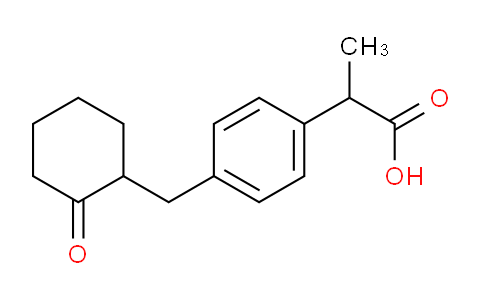 2-(4-((2-Oxocyclohexyl)methyl)phenyl)propanoic acid