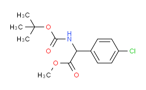 Methyl 2-((tert-butoxycarbonyl)amino)-2-(4-chlorophenyl)acetate