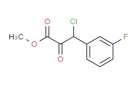 Methyl 3-chloro-3-(3-fluorophenyl)-2-oxopropanoate