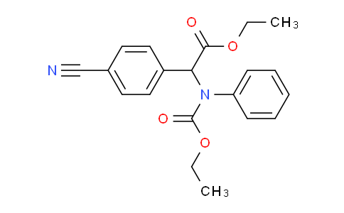 Ethyl 2-(4-cyanophenyl)-2-((ethoxycarbonyl)(phenyl)amino)acetate