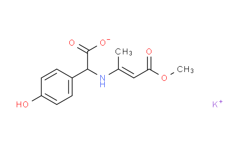 Potassium 2-(4-hydroxyphenyl)-2-((4-methoxy-4-oxobut-2-en-2-yl)amino)acetate