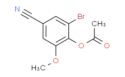 2-Bromo-4-cyano-6-methoxyphenyl acetate