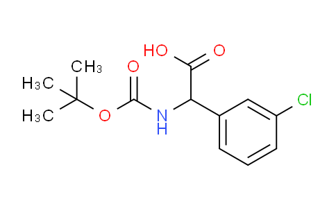 2-((tert-Butoxycarbonyl)amino)-2-(3-chlorophenyl)acetic acid