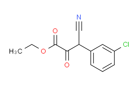 Ethyl 3-(3-chlorophenyl)-3-cyano-2-oxopropanoate