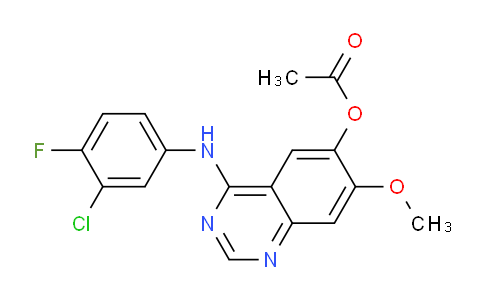 4-((3-Chloro-4-fluorophenyl)amino)-7-methoxyquinazolin-6-yl acetate