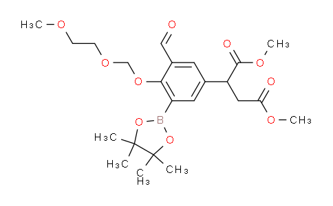 Dimethyl 2-(3-formyl-4-((2-methoxyethoxy)methoxy)-5-(4,4,5,5-tetramethyl-1,3,2-dioxaborolan-2-yl)phenyl)succinate