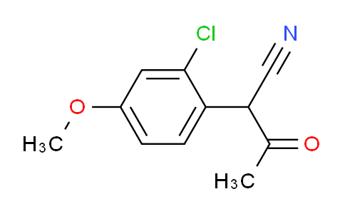 2-(2-Chloro-4-methoxyphenyl)-3-oxobutanenitrile