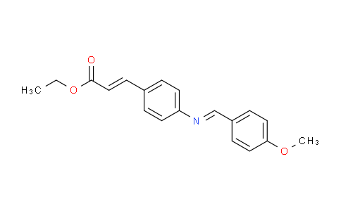 Ethyl 3-(4-((E)-(4-methoxybenzylidene)amino)phenyl)acrylate
