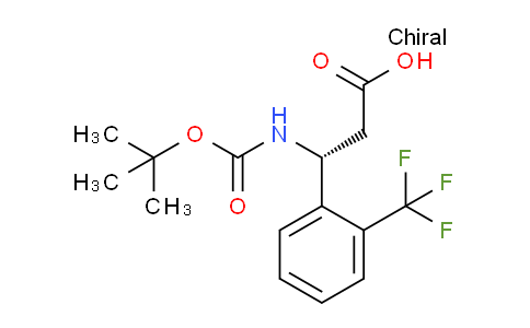 (R)-3-((tert-Butoxycarbonyl)amino)-3-(2-(trifluoromethyl)phenyl)propanoic acid