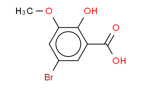 5-溴-2-羟基-3-甲氧基苯甲酸