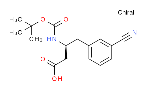 (S)-3-((tert-Butoxycarbonyl)amino)-4-(3-cyanophenyl)butanoic acid