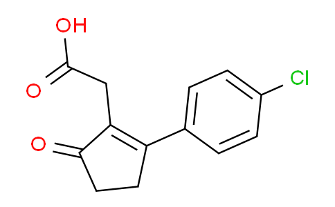 2-(2-(4-Chlorophenyl)-5-oxocyclopent-1-en-1-yl)acetic acid