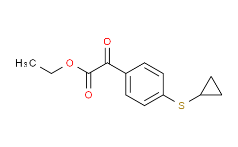 Ethyl 2-(4-(cyclopropylthio)phenyl)-2-oxoacetate
