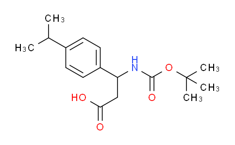 3-((tert-Butoxycarbonyl)amino)-3-(4-isopropylphenyl)propanoic acid