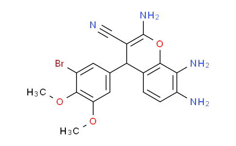 2,7,8-Triamino-4-(3-bromo-4,5-dimethoxyphenyl)-4H-chromene-3-carbonitrile