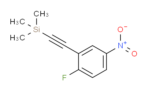((2-Fluoro-5-nitrophenyl)ethynyl)trimethylsilane