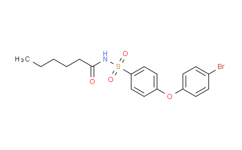 N-((4-(4-Bromophenoxy)phenyl)sulfonyl)hexanamide