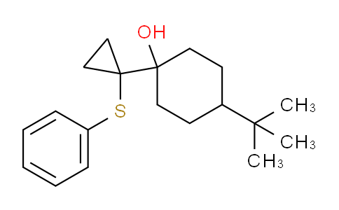 4-(tert-Butyl)-1-(1-(phenylthio)cyclopropyl)cyclohexanol