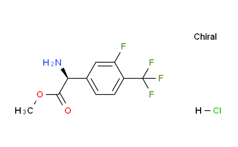 (S)-Methyl 2-amino-2-(3-fluoro-4-(trifluoromethyl)phenyl)acetate hydrochloride