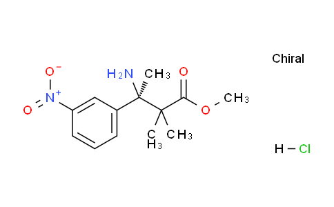 Methyl (R)-3-amino-2,2-dimethyl-3-(3-nitrophenyl)butanoate hydrochloride