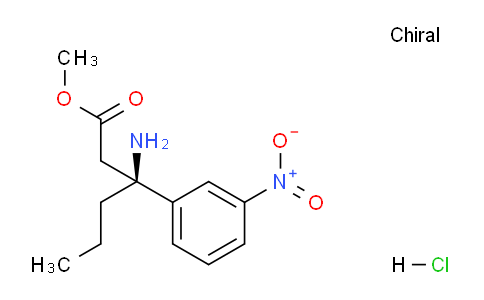 Methyl (S)-3-amino-3-(3-nitrophenyl)hexanoate hydrochloride
