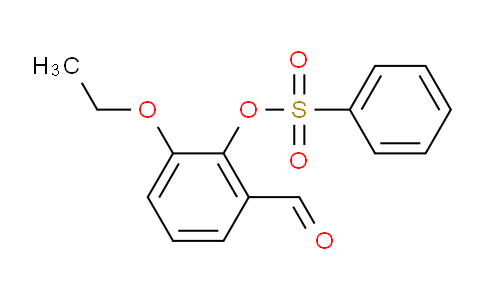 Benzaldehyde, 3-ethoxy-2-[(phenylsulfonyl)oxy]-
