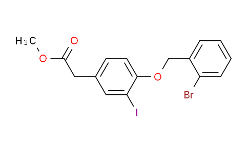 Methyl 2-(4-((2-bromobenzyl)oxy)-3-iodophenyl)acetate