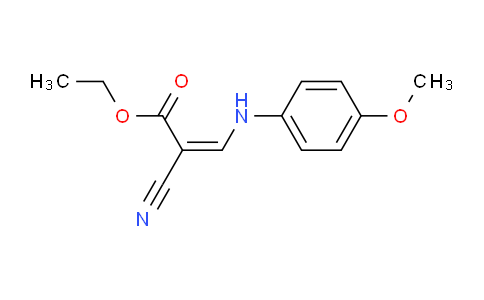 2-Propenoic acid, 2-cyano-3-[(4-methoxyphenyl)amino]-, ethyl ester