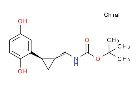 Carbamic acid, n-[[(1r,2r)-2-(2,5-dihydroxyphenyl)cyclopropyl]methyl]-, 1,1-dimethylethyl ester, rel-
