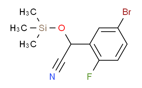 2-(5-Bromo-2-fluorophenyl)-2-((trimethylsilyl)oxy)acetonitrile
