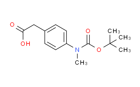 2-(4-(Tert-butoxycarbonyl(methyl)amino) phenyl)acetic acid