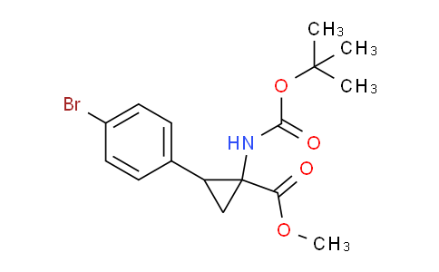 Methyl 2-(4-bromophenyl)-1-(boc-amino)cyclopropanecarboxylate