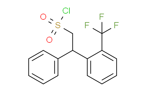 2-[2-(Trifluoromethyl)phenyl]-2-phenylethylsulfonyl chloride