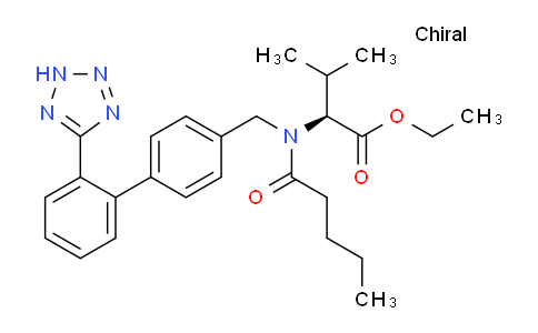 Ethyl n-((2'-(1h-tetrazol-5-yl)-[1,1'-biphenyl]-4-yl)methyl)-n-pentanoyl-l-valinate