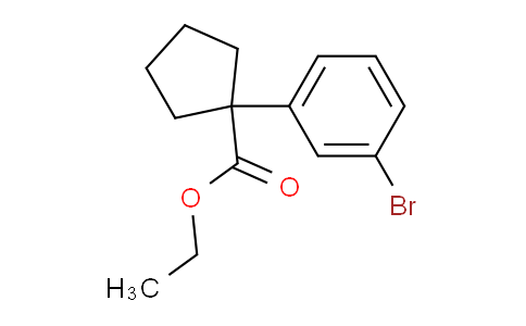Cyclopentanecarboxylic acid, 1-(3-bromophenyl)-, ethyl ester