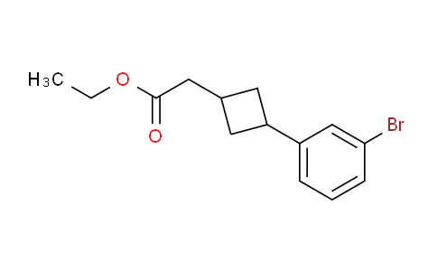 Ethyl 2-(3-(3-bromophenyl)cyclobutyl)acetate