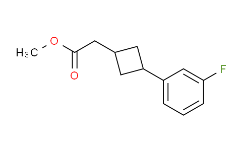 Methyl 2-(3-(3-fluorophenyl)cyclobutyl)acetate