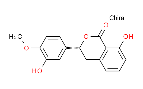 (R)-8-Hydroxy-3-(3-hydroxy-4-methoxyphenyl)isochroman-1-one