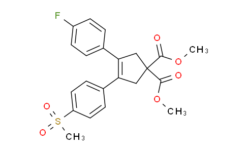 Dimethyl 3-(4-fluorophenyl)-4-(4-(methylsulfonyl)phenyl)cyclopent-3-ene-1,1-dicarboxylate