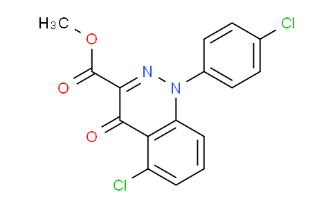 Methyl 5-chloro-1-(4-chlorophenyl)-4-oxo-1,4-dihydrocinnoline-3-carboxylate