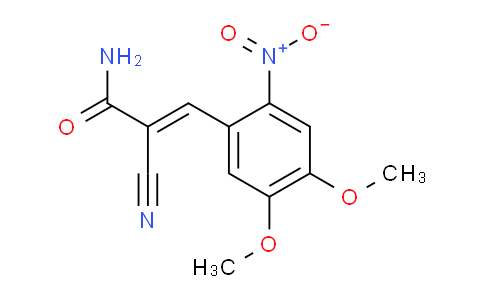 (E)-2-Cyano-3-(4,5-dimethoxy-2-nitrophenyl)acrylamide