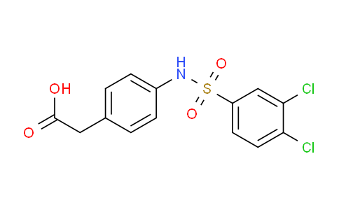 (4-([(3,4-Dichlorophenyl)sulfonyl]amino)phenyl)acetic acid