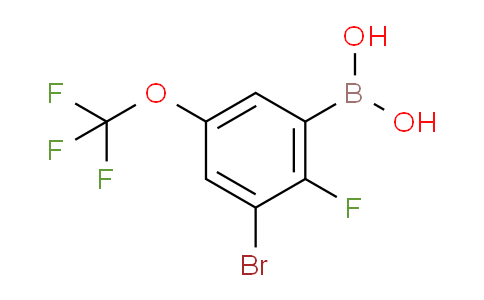 3-Bromo-2-fluoro-5-(trifluoromethoxy)phenylboronic acid