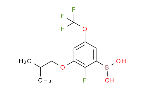 2-Fluoro-3-isobutoxy-5-(trifluoromethoxy)phenylboronic acid