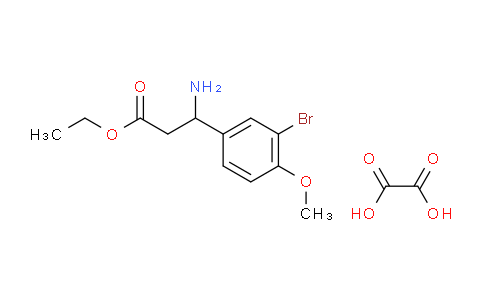 Ethyl 3-amino-3-(3-bromo-4-methoxyphenyl)propanoate oxalate